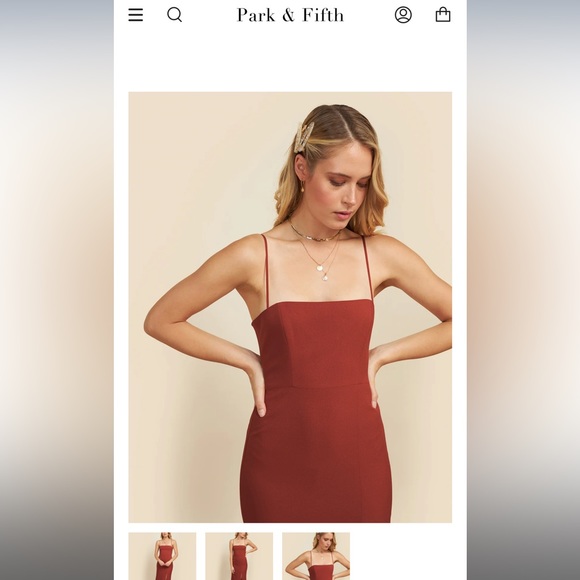 PARK & FIFTH Juniper Dress in Terracotta - Picture 2 of 6